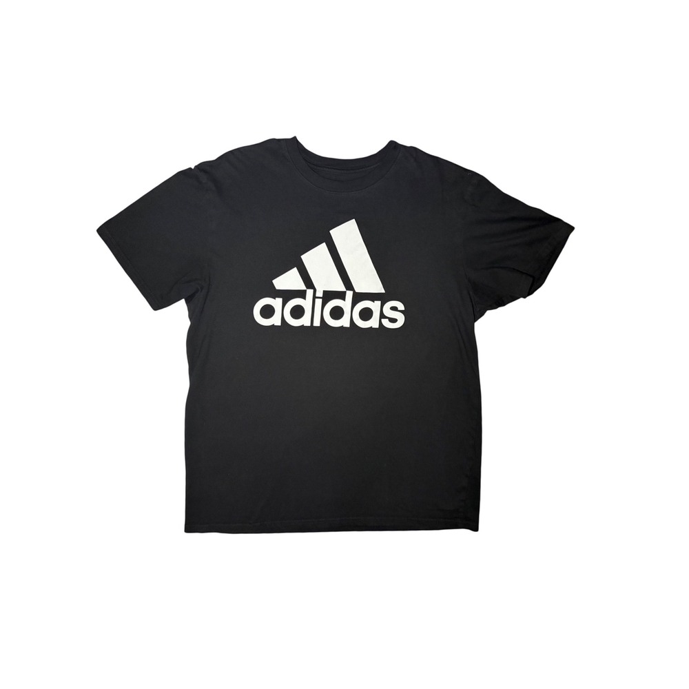 Adidas Golf T-Shirt Men XL Black Graphic Logo Short Sleeve Cotton